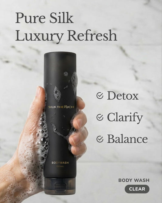 Clear Silky Black Body Wash