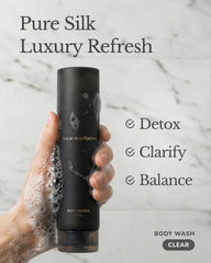 Clear Silky Black Body Wash
