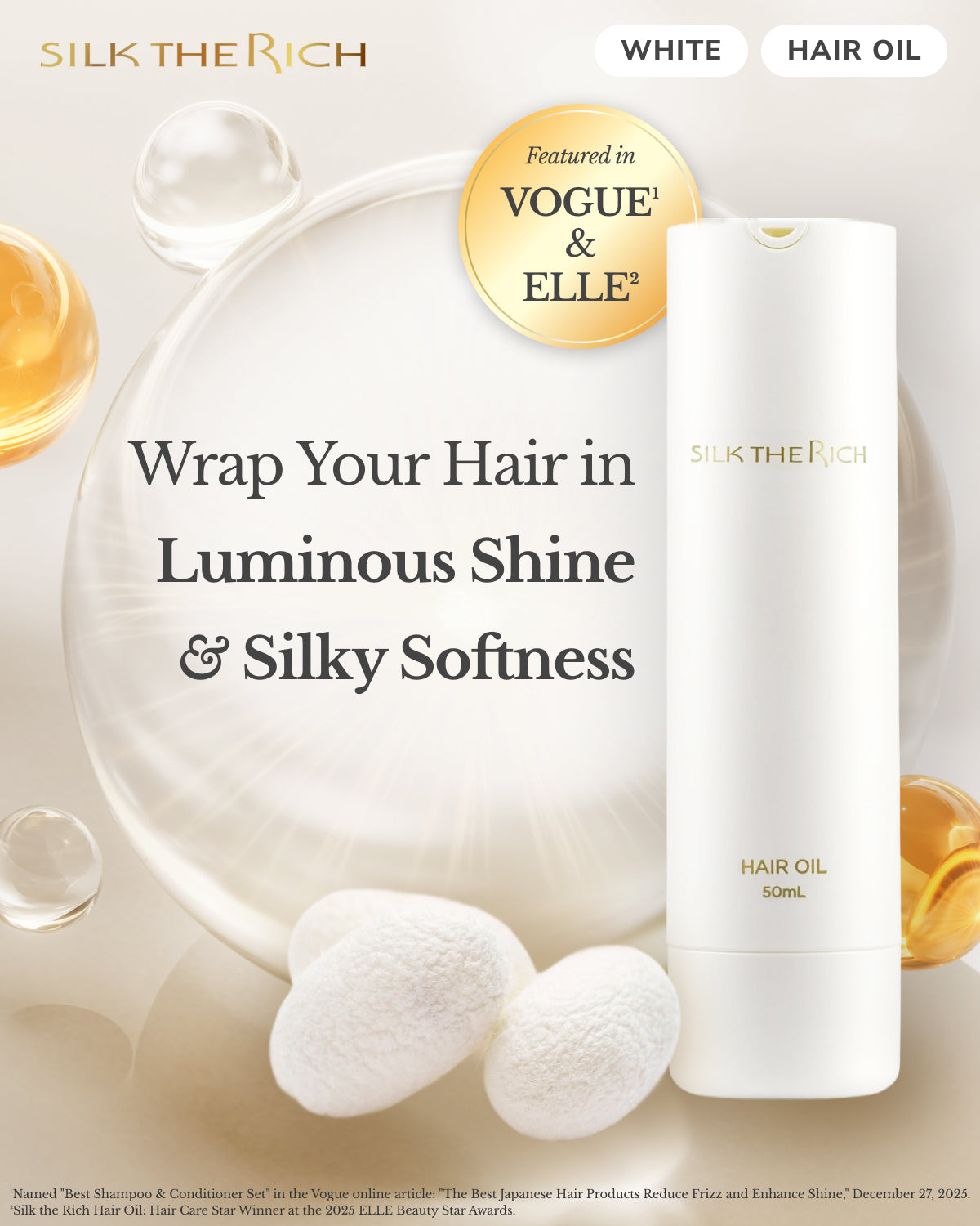 White - Hair Oil